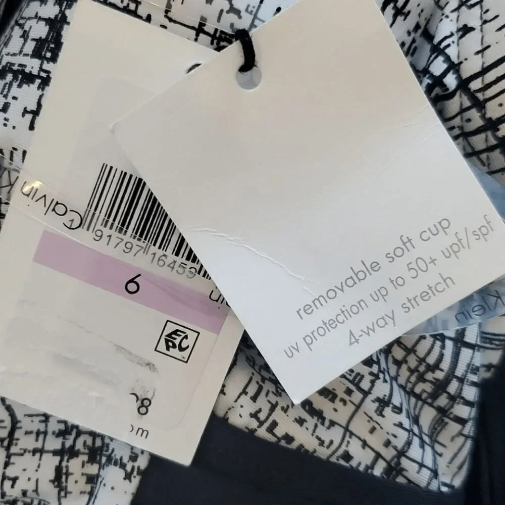 Calvin Klein Solid High Neck One Piece Swimsuit Tummy control